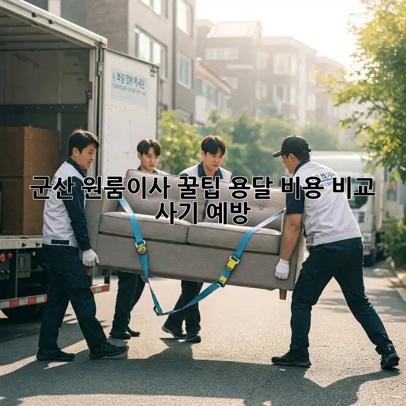 군산 원룸이사 꿀팁🍯: 용달 비용 비교 & 사기 예방🚨