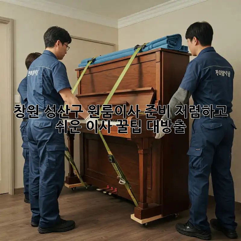 창원 성산구 원룸이사 준비: 저렴하고 쉬운 이사 꿀팁 대방출! ✨