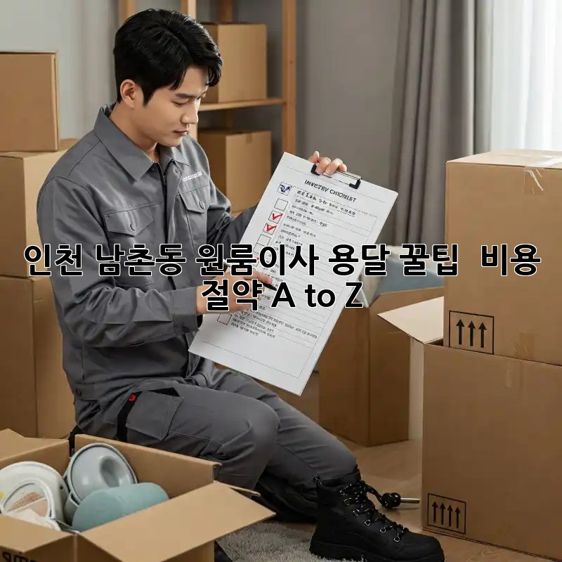 인천 남촌동 원룸이사 용달 꿀팁🍯 : 비용 절약 A to Z