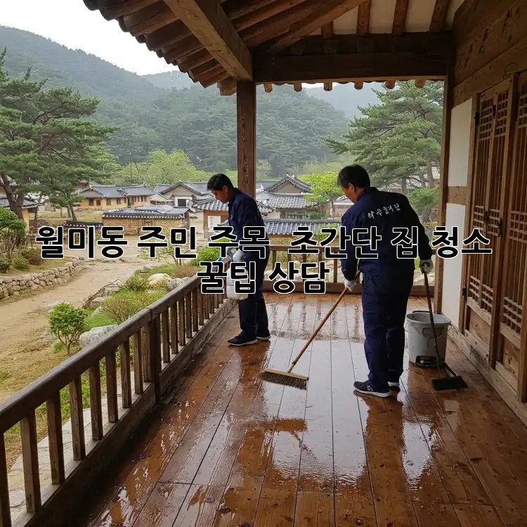 월미동 주민 주목! 🏡✨ 초간단 집 청소 꿀팁 상담