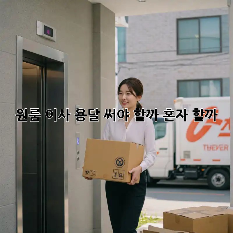 원룸 이사, 용달 써야 할까? 혼자 할까? 🤔