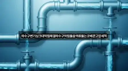 하수구변기싱크대막힘해결하수구막힘뚫음역류뚫는곳배관고압세척