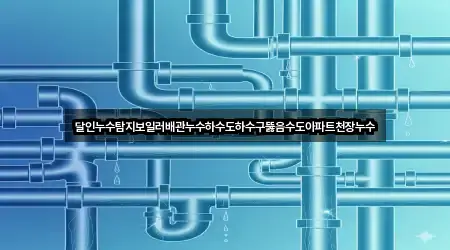 달인누수탐지보일러배관누수하수도하수구뚫음수도아파트천장누수