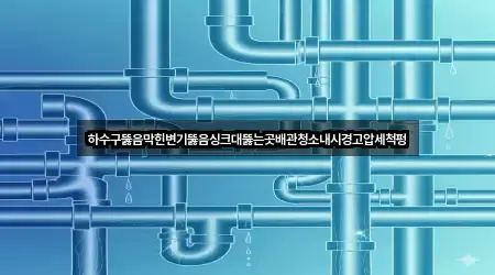 하수구뚫음막힌변기뚫음싱크대뚫는곳배관청소내시경고압세척펑