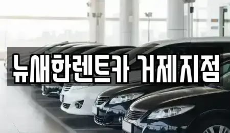 경남 거제시 연초면 렌트카 전문 뉴새한렌트카 거제지점