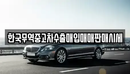 전라남도 화순군 화순읍 중고차매입 전문 한국무역중고차수출매입매매판매시세